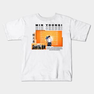 Kpop Designs Suga BTS Kids T-Shirt